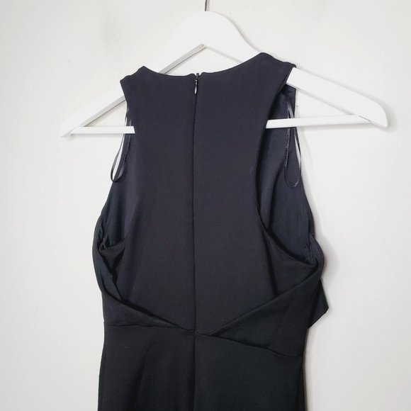 Zara Trafalduc Bodycon Dress Stretch Ruffle Cocktail Black S - Picture 11 of 13